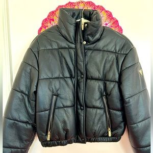 GUESS Faux Leather Bomber Women’s Small (Like *NEW*)